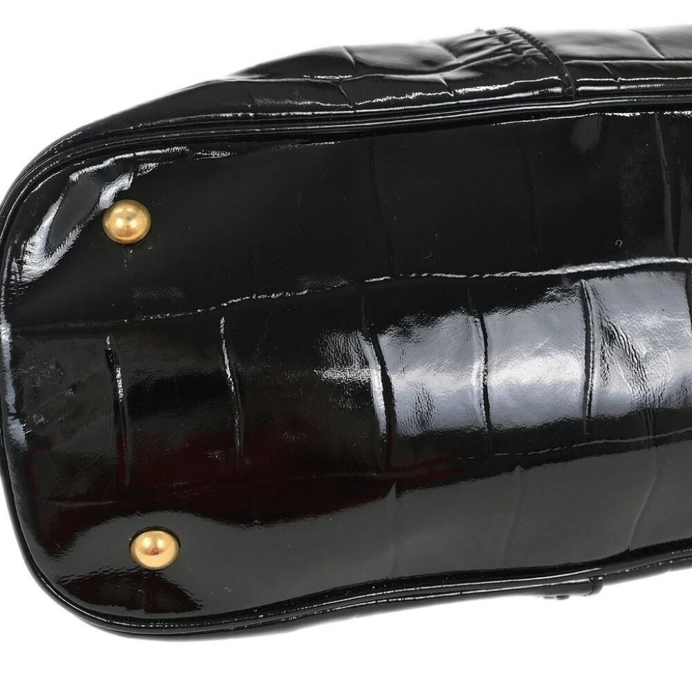 Yves Saint Laurent Black Leather Rive Gauche Muse… - image 6